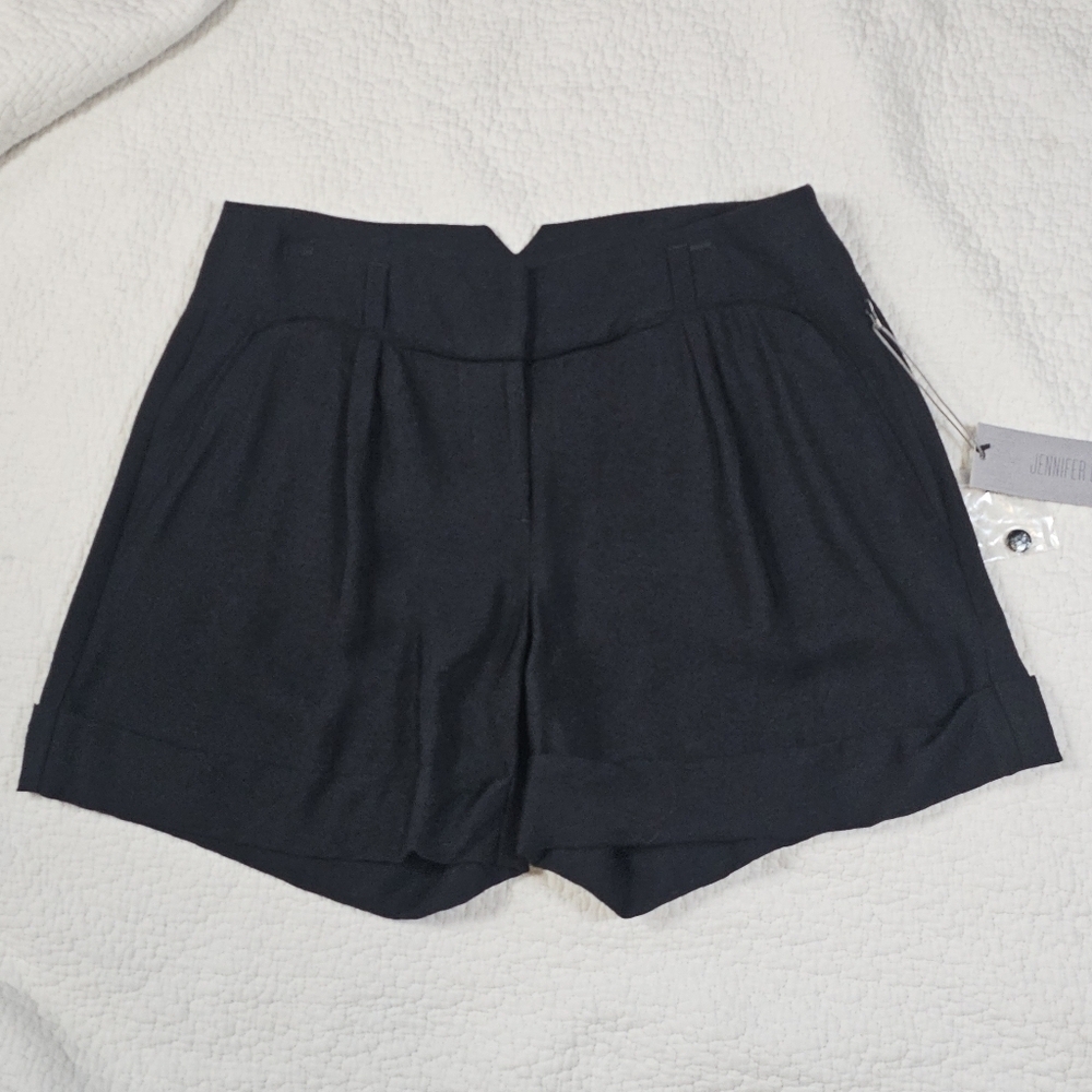 NWT JLo Jennifer Lopez Black Pleated Cuffed Dress Pants